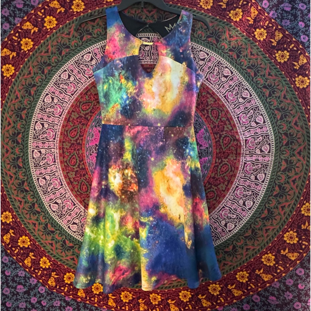 Nicki Minaj Galaxy Print Dress-Size Small
